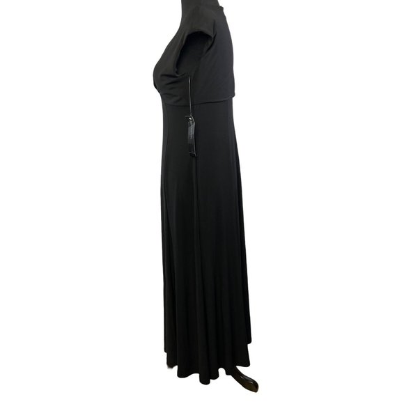 Jones New York Womens Size 6 Sleeveless Black Maxi Dress NWT - Picture 4 of 10